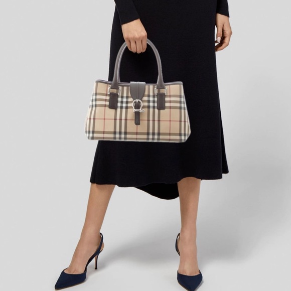 Authentic Burberry Satchel Purse - Picture 3 of 11